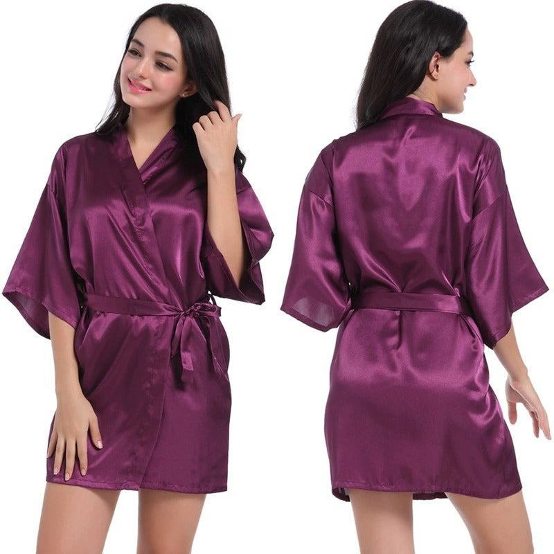 Women's Solid Color Smooth-Surfaced Sweater Pajamas