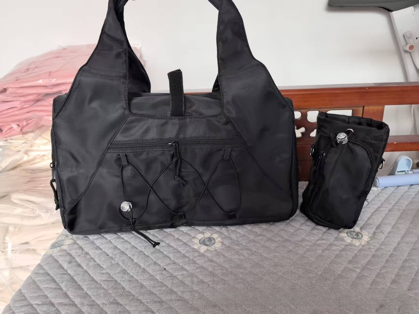 Large Capacity Yoga Gym Bag with Mat Holder