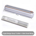 Kitchen Plastic Wrap Cutter with Magnetic Holder