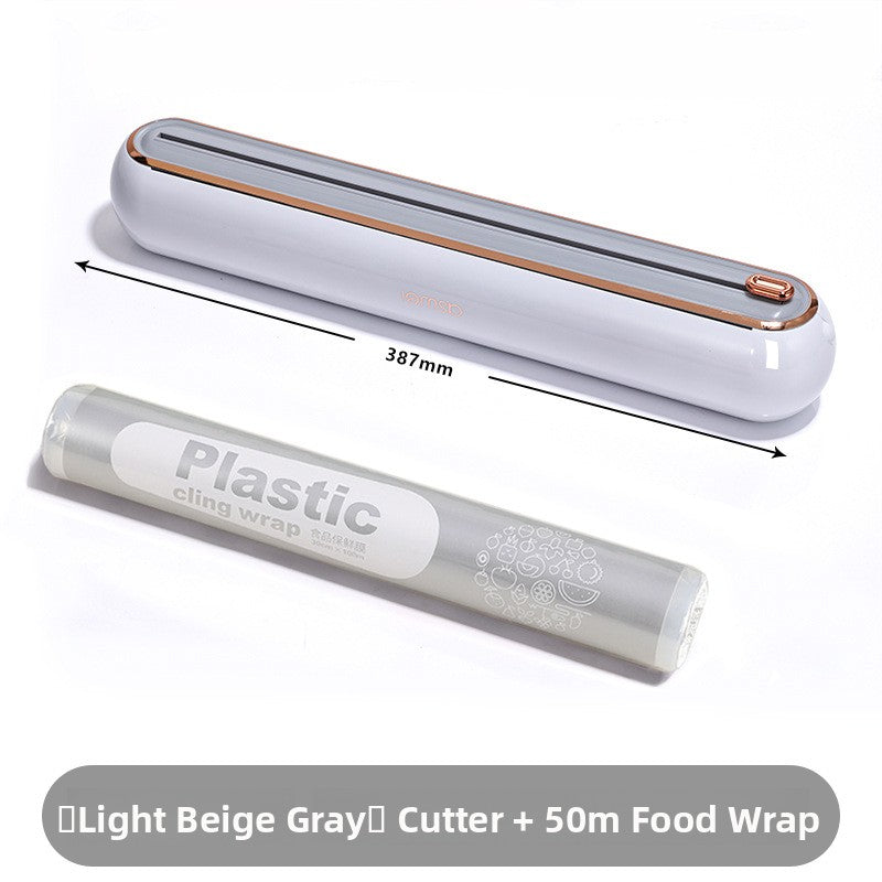 Kitchen Plastic Wrap Cutter with Magnetic Holder