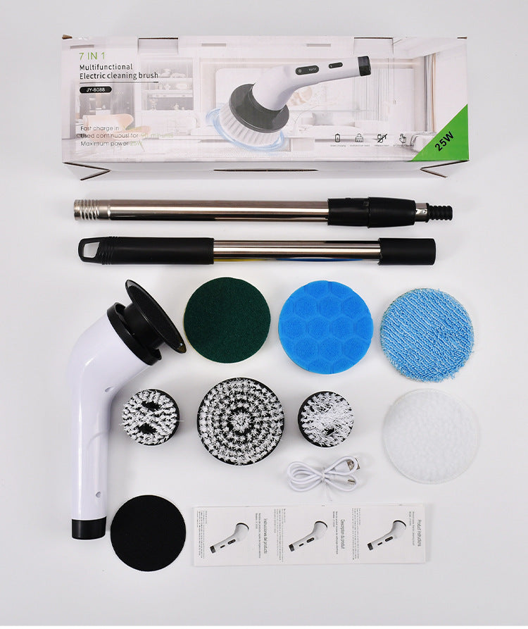 Multifunctional Electric Cleaning Brush with Adjustable Handle