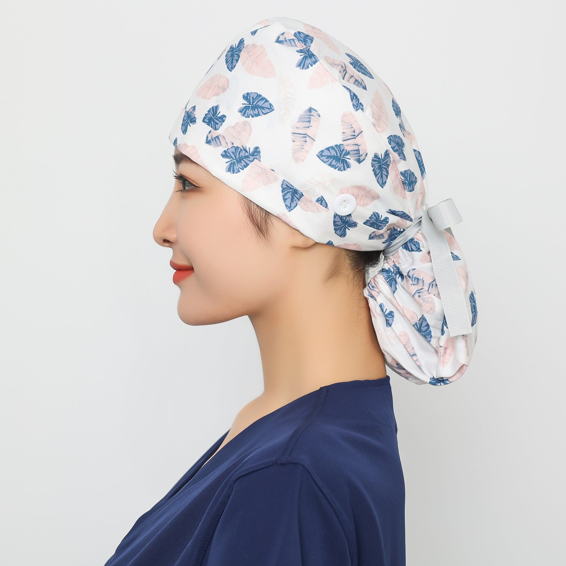 Long hair style nurse cap for women