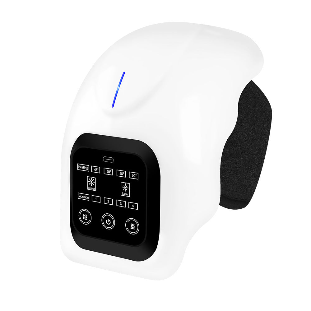 Battery-powered hot compress vibration massage device