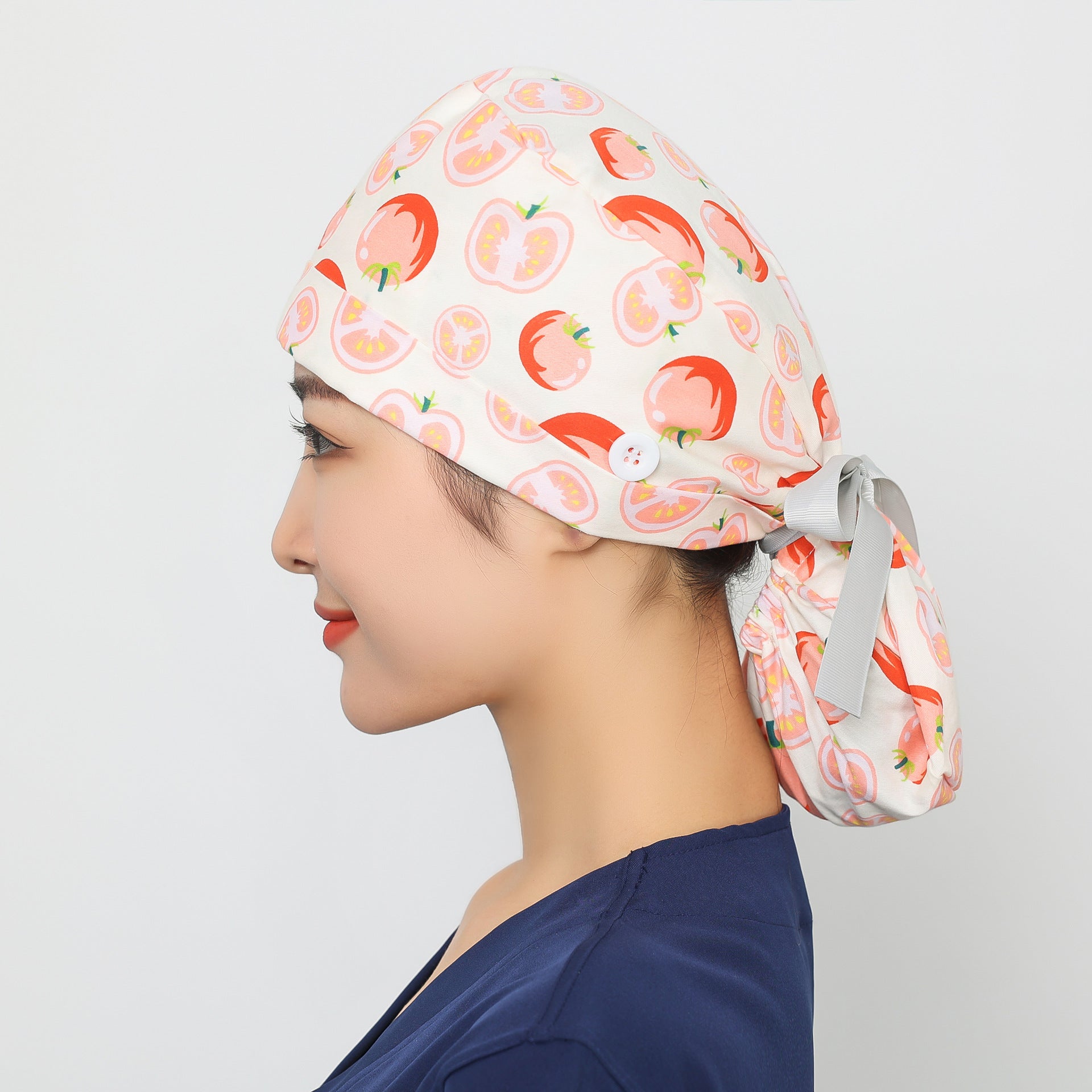 Long hair style nurse cap for women