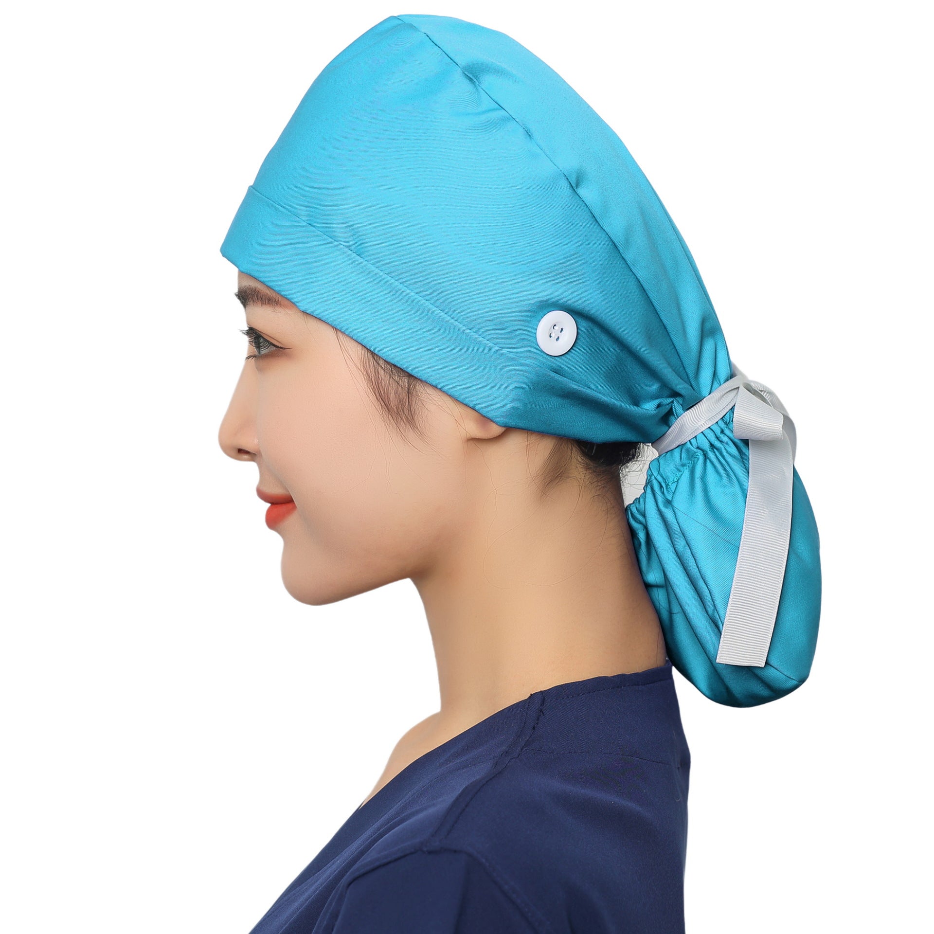 Long hair style nurse cap for women
