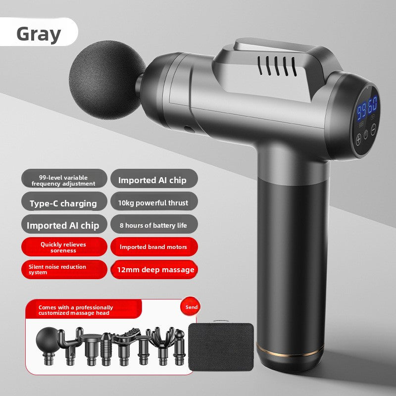 Electric Muscle Massage Gun with Multiple Attachments