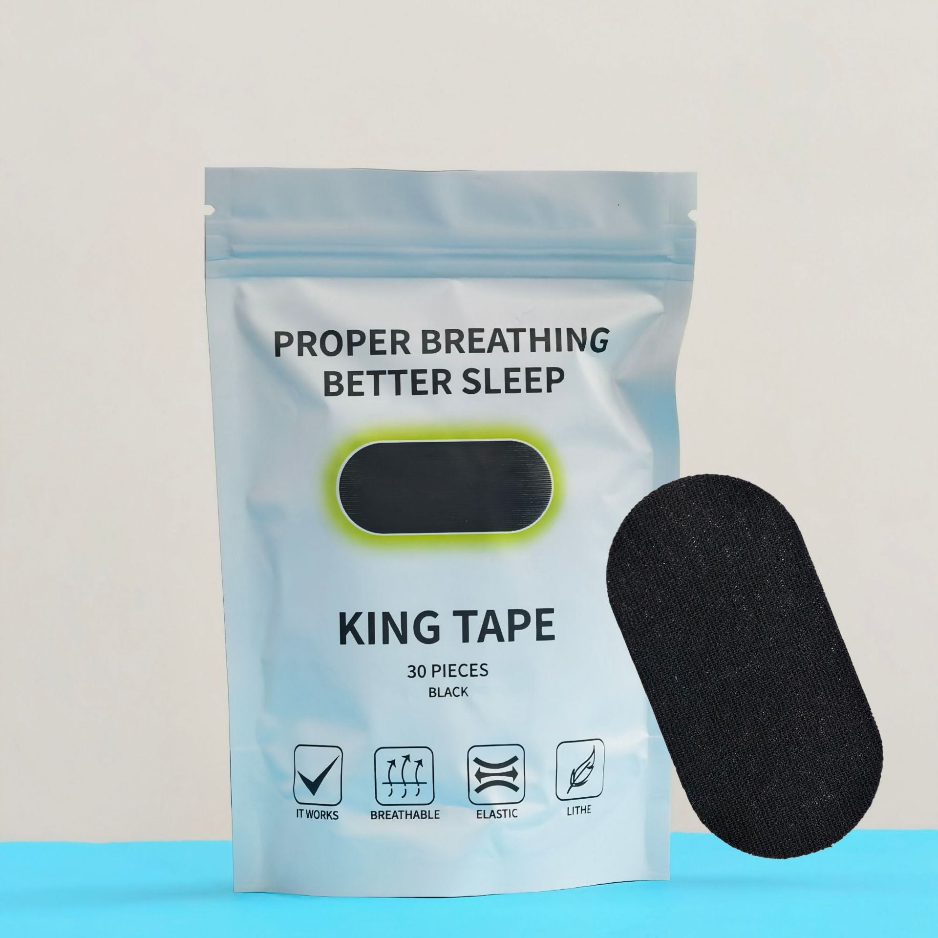 Sleep tape to prevent mouth breathing