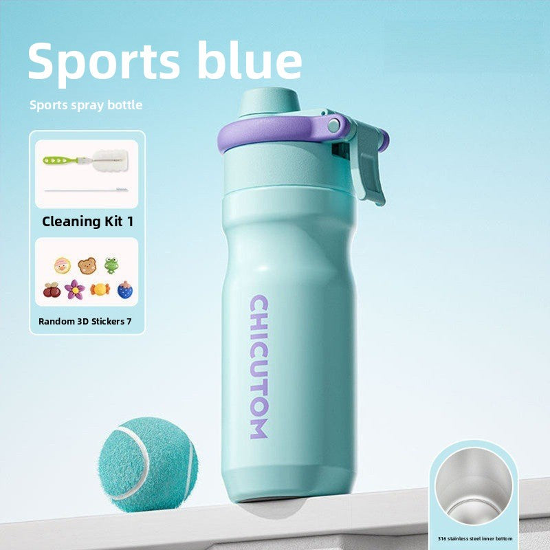 Fitness exercise water bottle