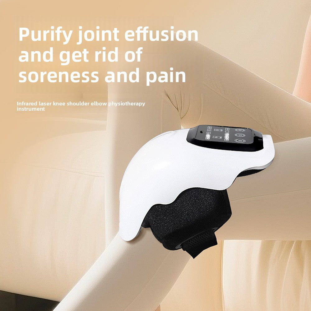 Battery-powered hot compress vibration massage device