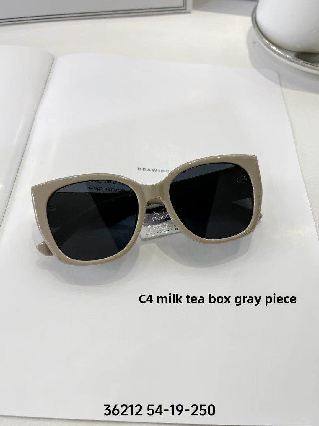 Designer Cat-Eye Polarized Sunglasses