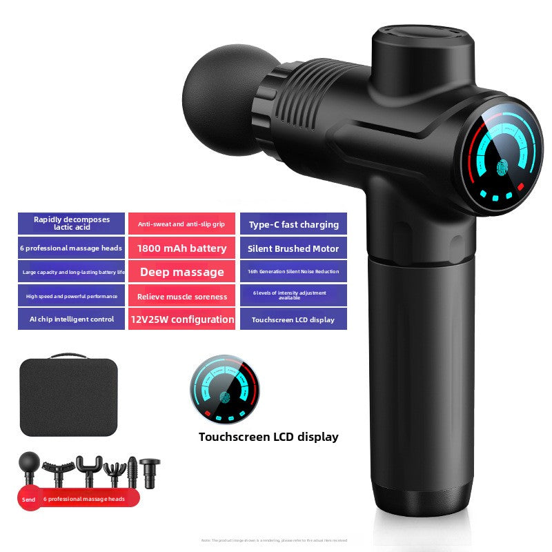 Electric Muscle Massage Gun with Multiple Attachments