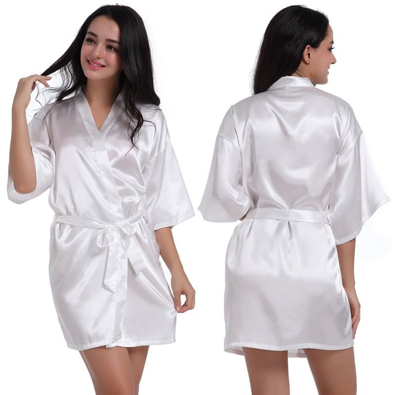 Women's Solid Color Smooth-Surfaced Sweater Pajamas