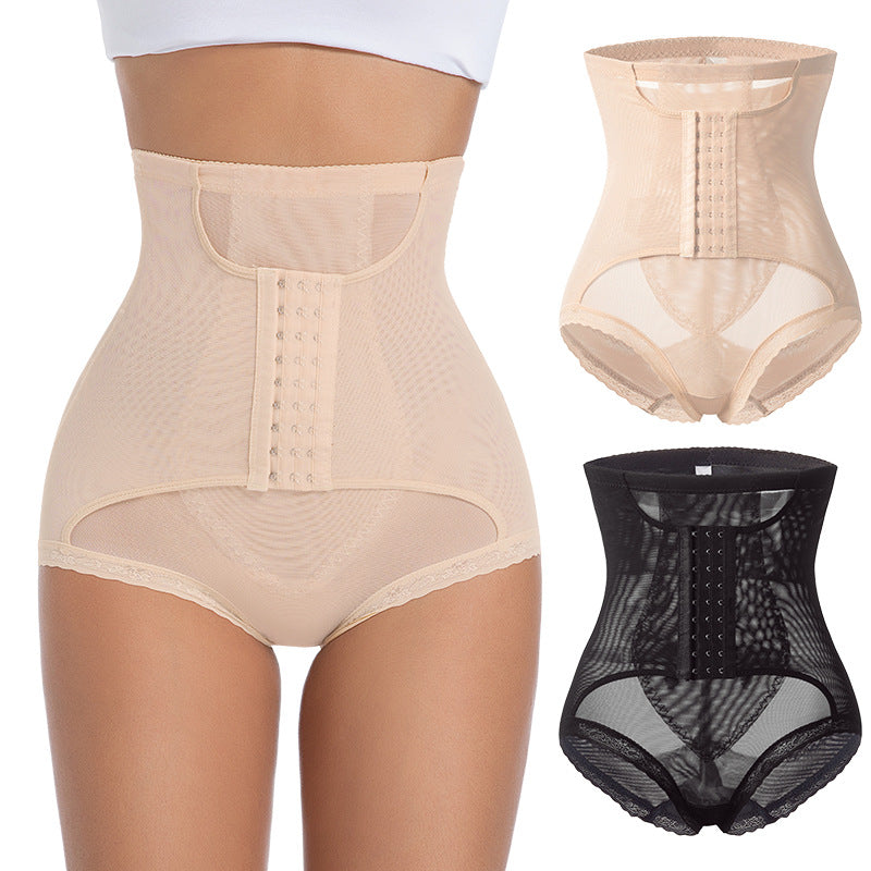 Women's High Waist Shaping Pants Three-breasted Strong Abdominal Hip-lifting