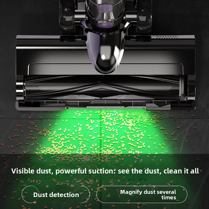 Handheld Wireless Vacuum Cleaner Green Light Dust Detection