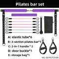 Pilates Bar Three-Section Resistance Band Fitness Bar Resistance Rope Fitness Equipment Bar Set