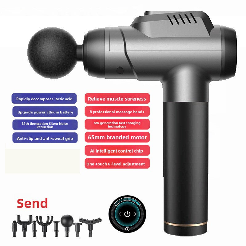 Electric Muscle Massage Gun with Multiple Attachments