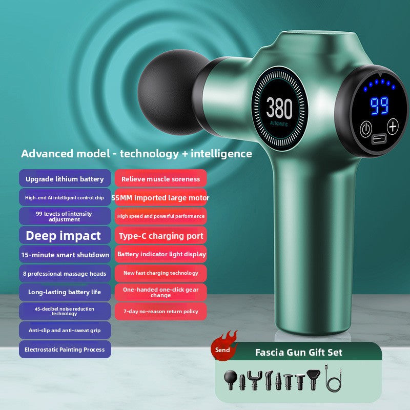 Electric Muscle Massage Gun with Multiple Attachments