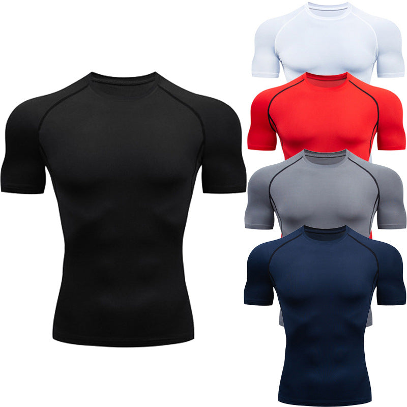 Mens Breathable Quick-Dry Compression T-Shirt