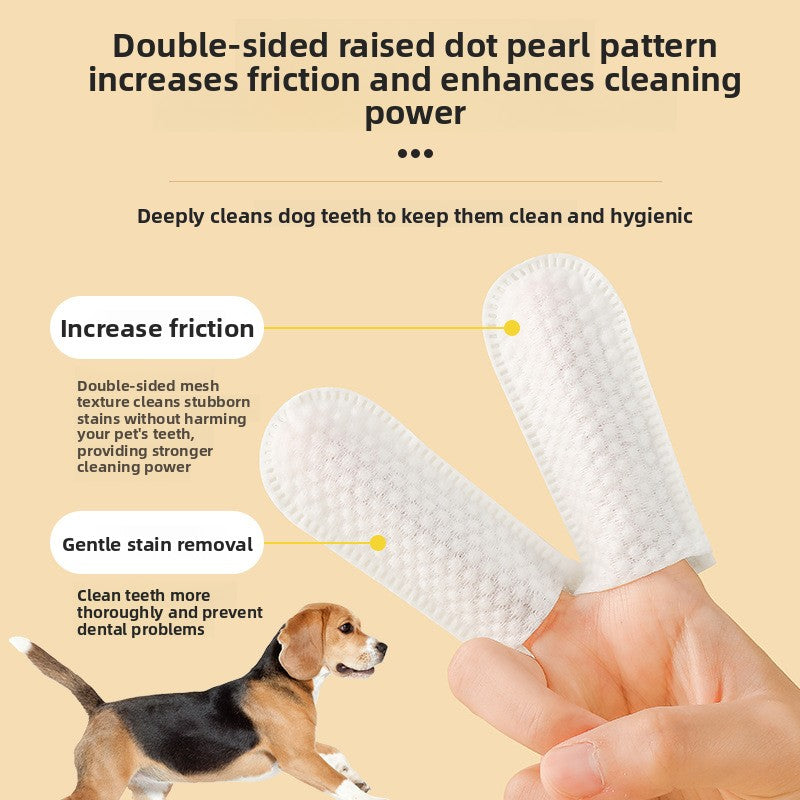 Disposable Pet Dental Finger Brushes