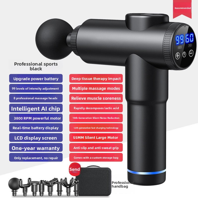 Electric Muscle Massage Gun with Multiple Attachments