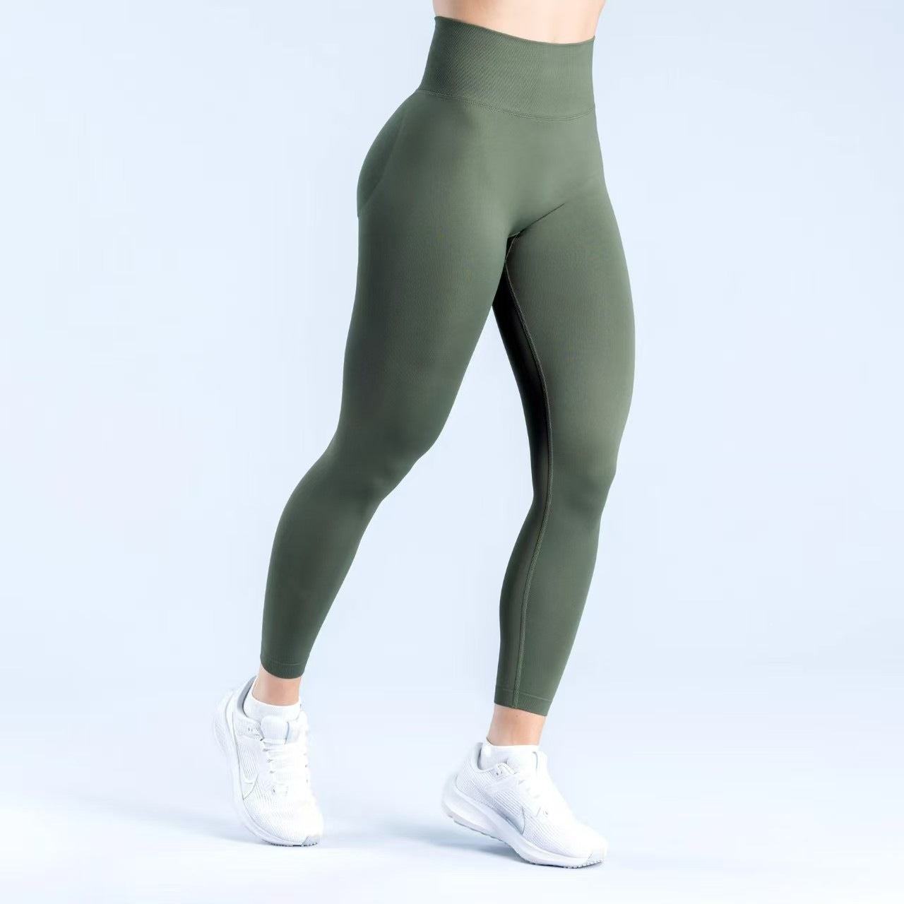 Seamless High-Waist Yoga Fitness Pants