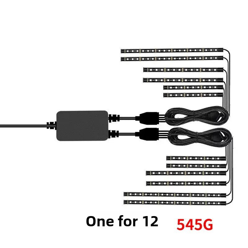 Decorative light strip vehicle for automobiles