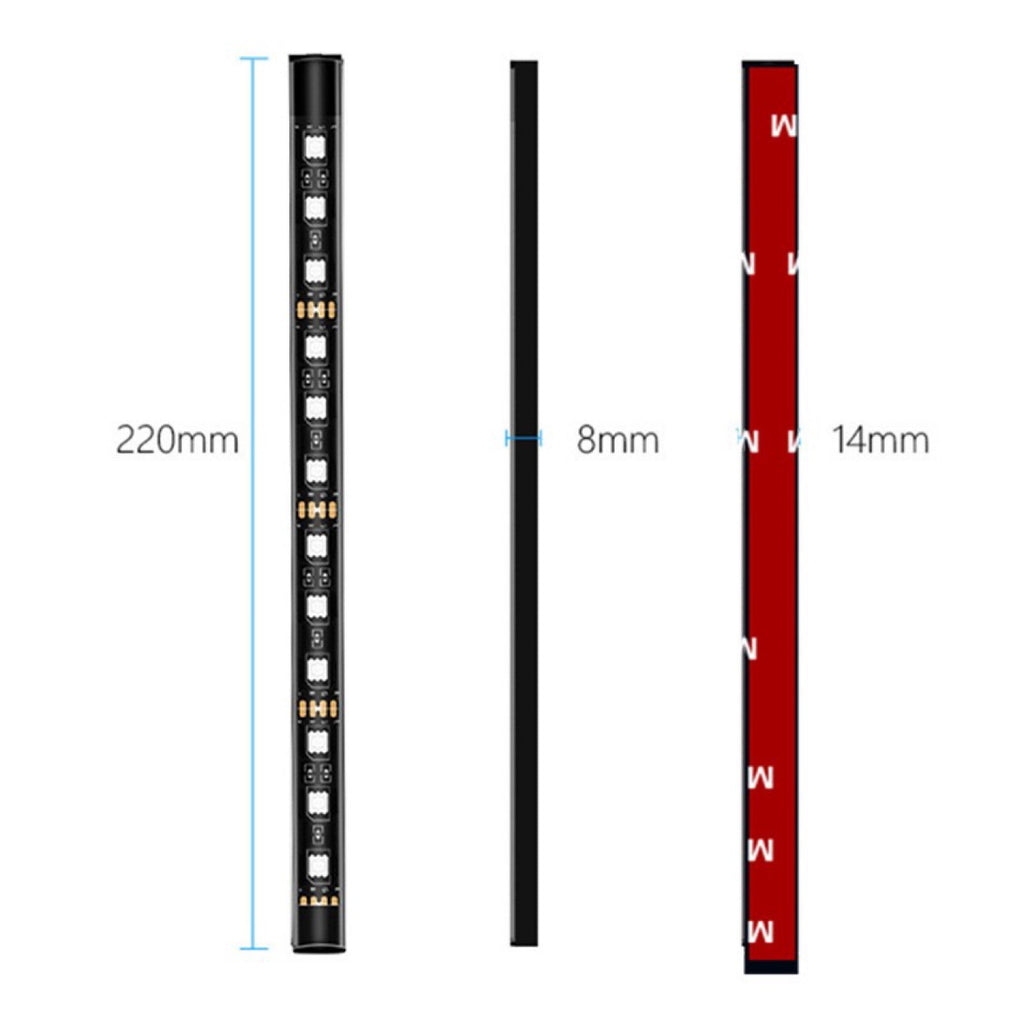 Decorative light strip vehicle for automobiles