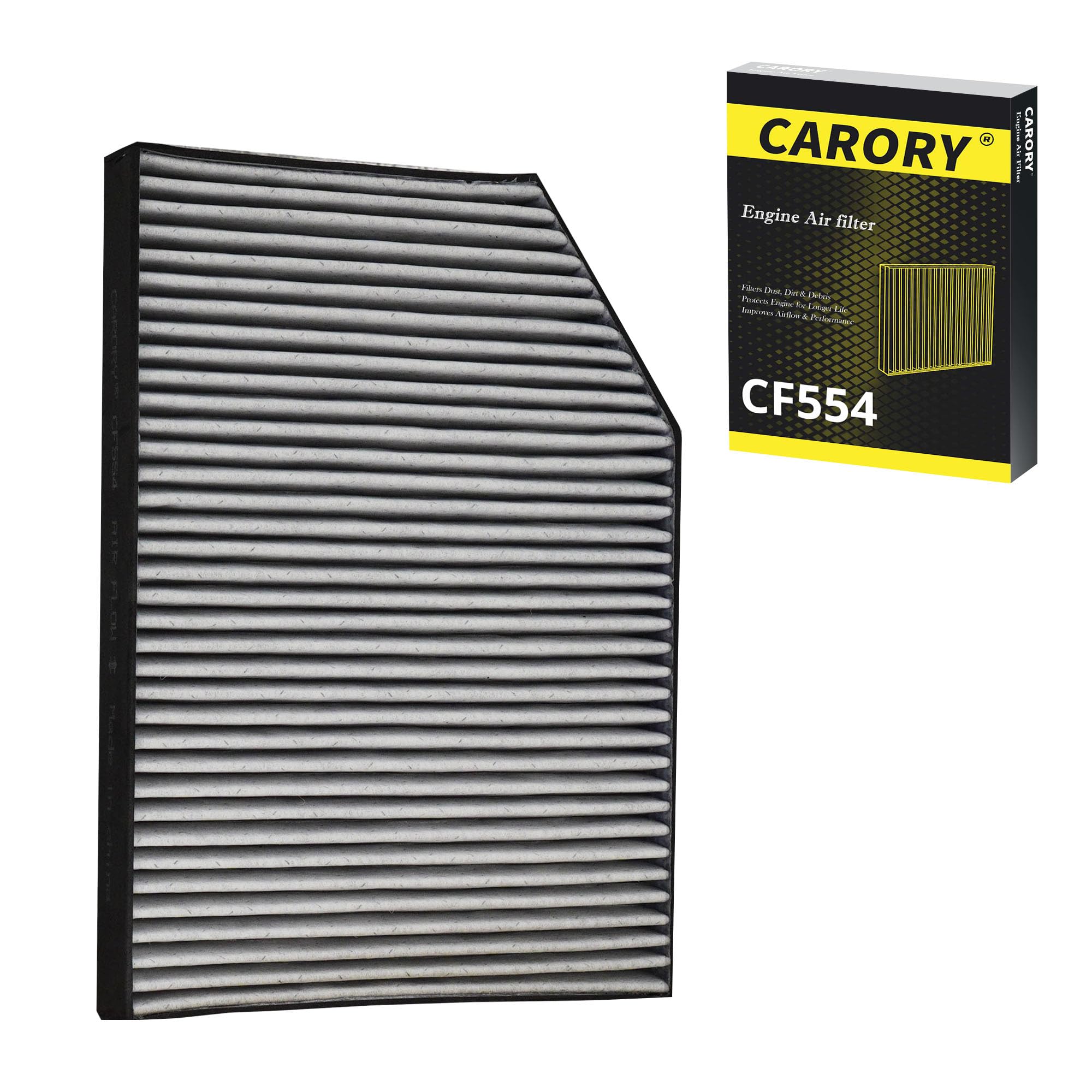 CARORY Cabin Air Filter w/Activated Carbon for Honda Accord 2003–2022, Civic 2006–2015, CR-V 2007–2016, Odyssey 2005–2017, Pilot 2009–2022, Ridgeline 2006–2025, Acura MDX 2007–2020, and More, CF134