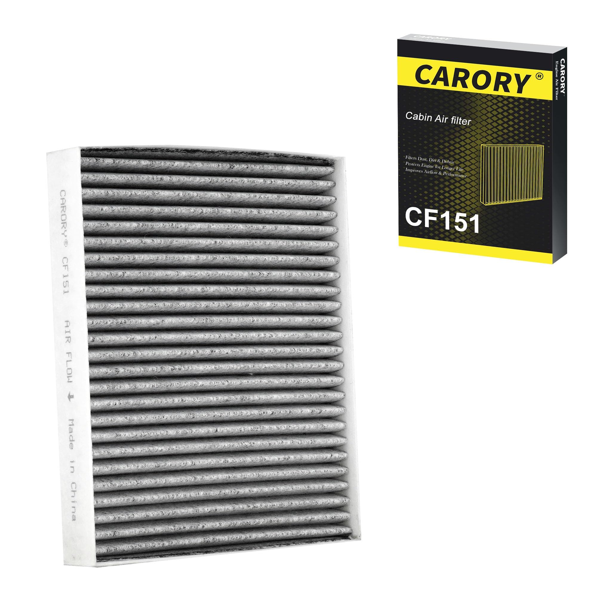 CARORY Cabin Air Filter w/Activated Carbon for Honda Accord 2003–2022, Civic 2006–2015, CR-V 2007–2016, Odyssey 2005–2017, Pilot 2009–2022, Ridgeline 2006–2025, Acura MDX 2007–2020, and More, CF134