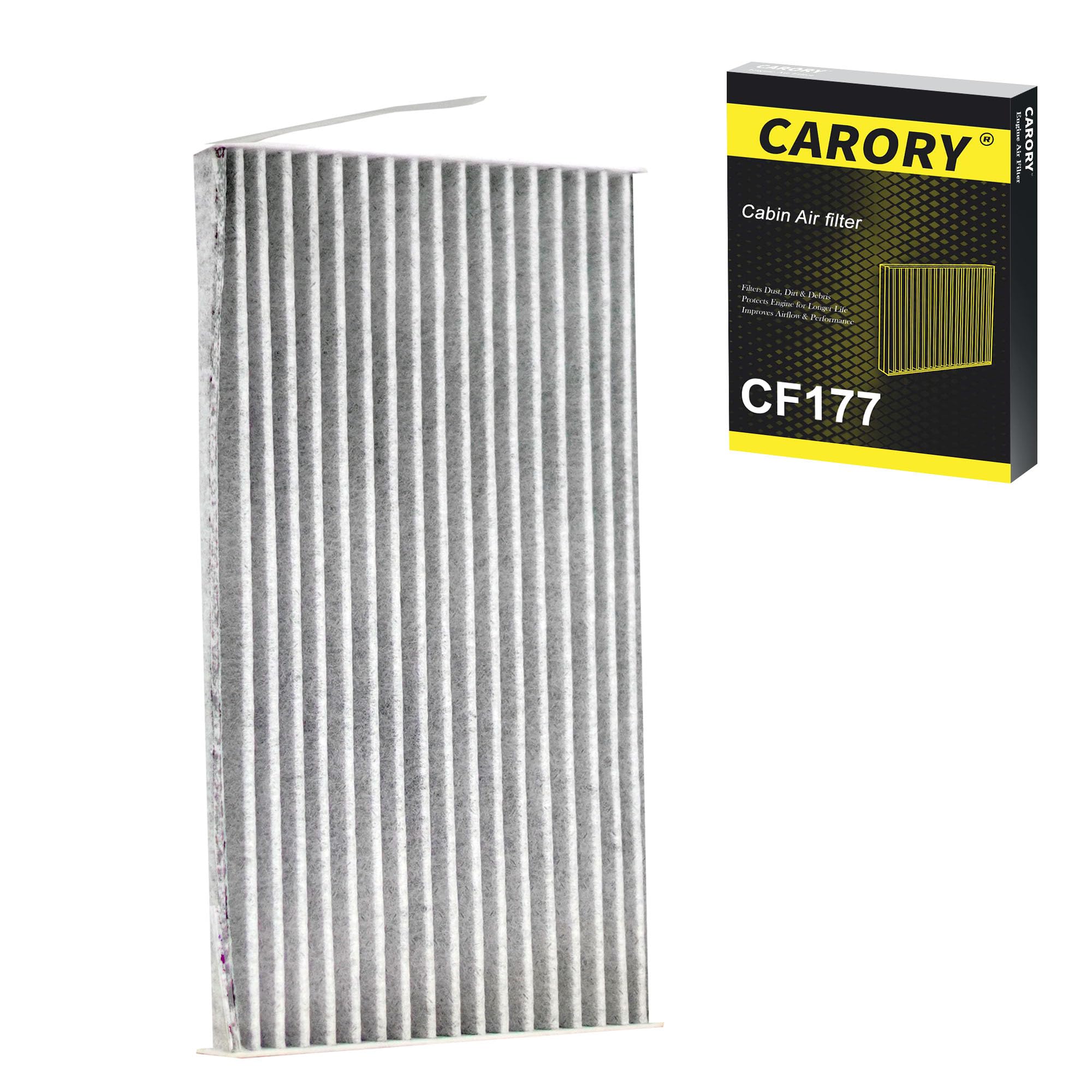 CARORY Cabin Air Filter w/Activated Carbon for Honda Accord 2003–2022, Civic 2006–2015, CR-V 2007–2016, Odyssey 2005–2017, Pilot 2009–2022, Ridgeline 2006–2025, Acura MDX 2007–2020, and More, CF134