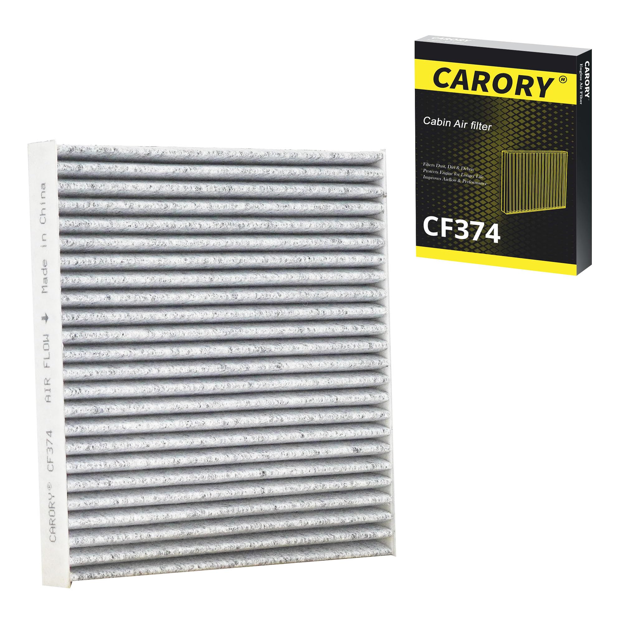 CARORY Cabin Air Filter w/Activated Carbon for Honda Accord 2003–2022, Civic 2006–2015, CR-V 2007–2016, Odyssey 2005–2017, Pilot 2009–2022, Ridgeline 2006–2025, Acura MDX 2007–2020, and More, CF134
