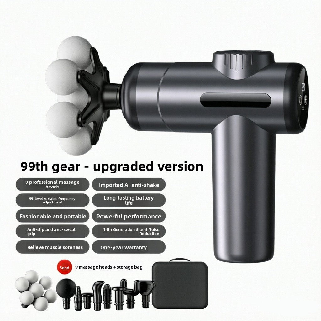 Electric Muscle Massage Gun with Multiple Attachments