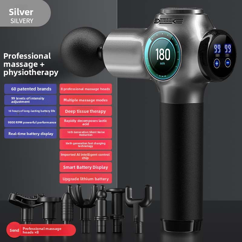 Electric Muscle Massage Gun with Multiple Attachments