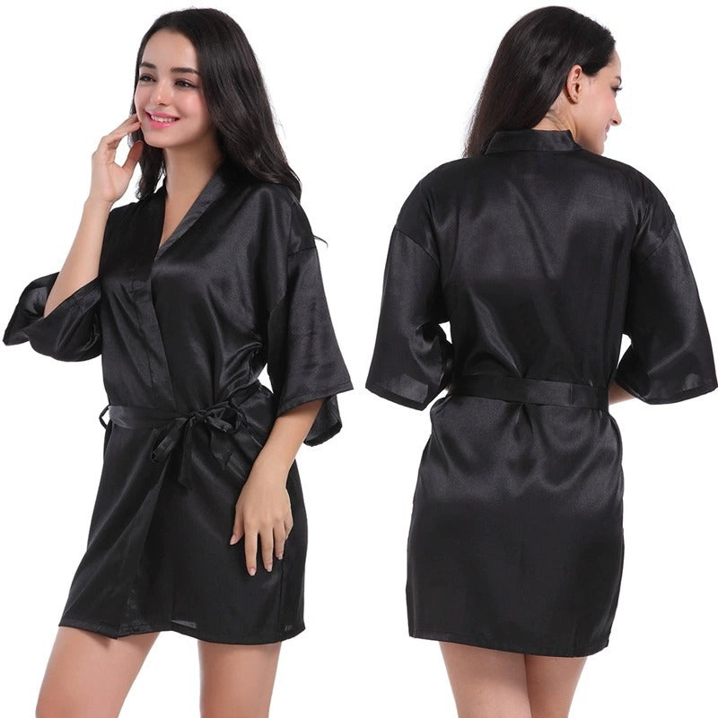 Women's Solid Color Smooth-Surfaced Sweater Pajamas