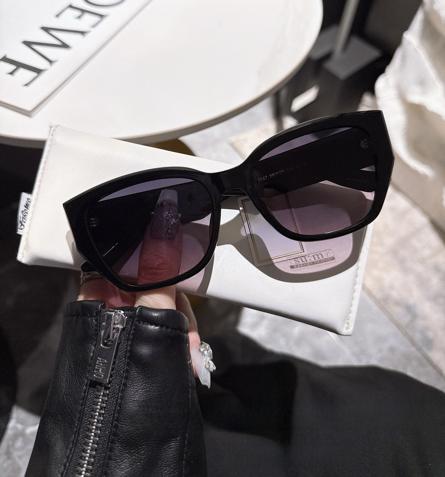 Designer Cat-Eye Polarized Sunglasses