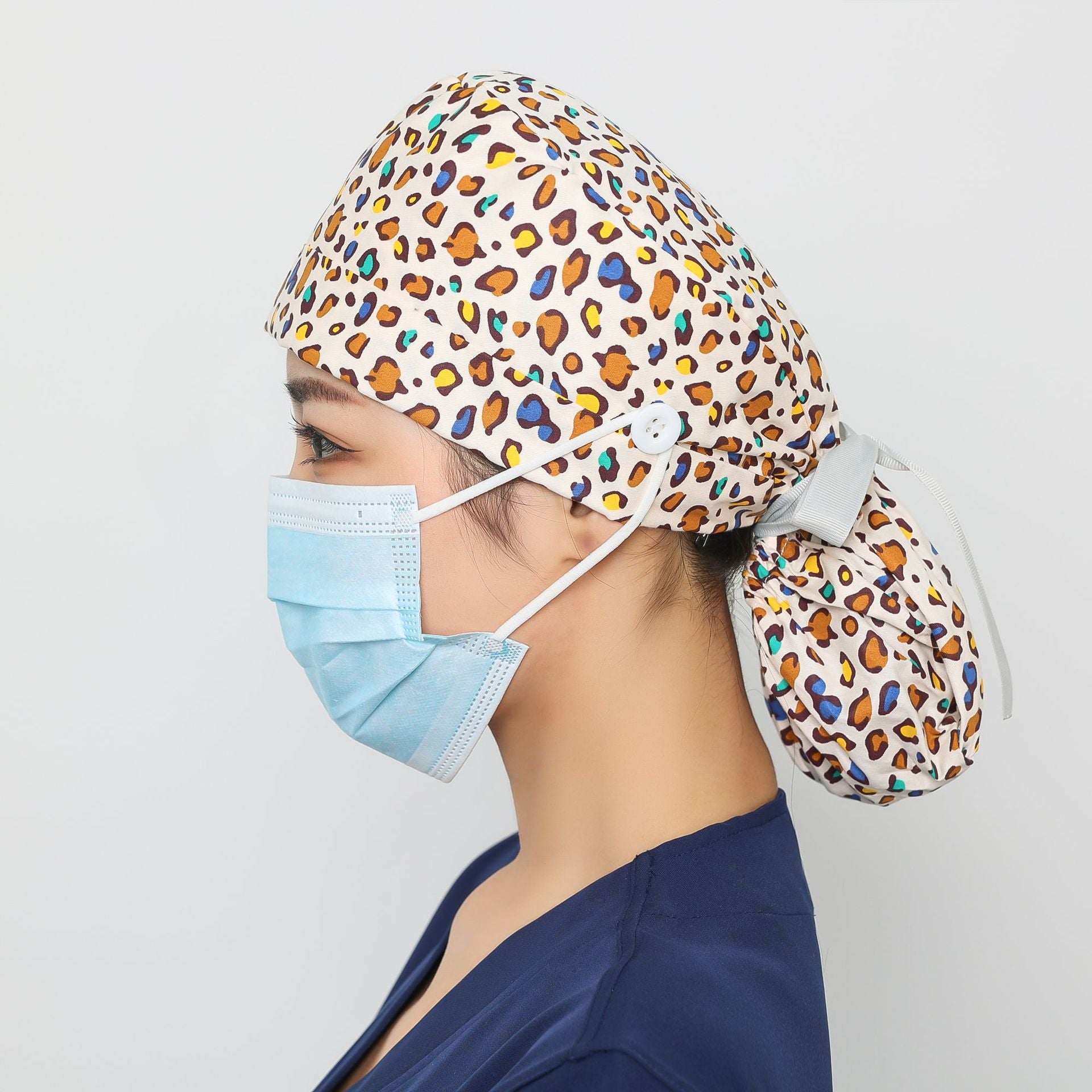 Long hair style nurse cap for women