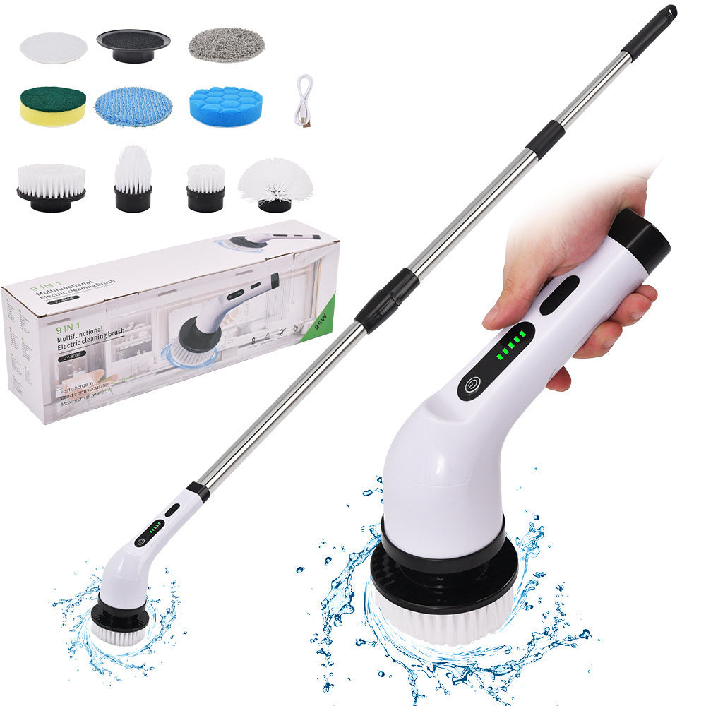 Multifunctional Electric Cleaning Brush with Adjustable Handle