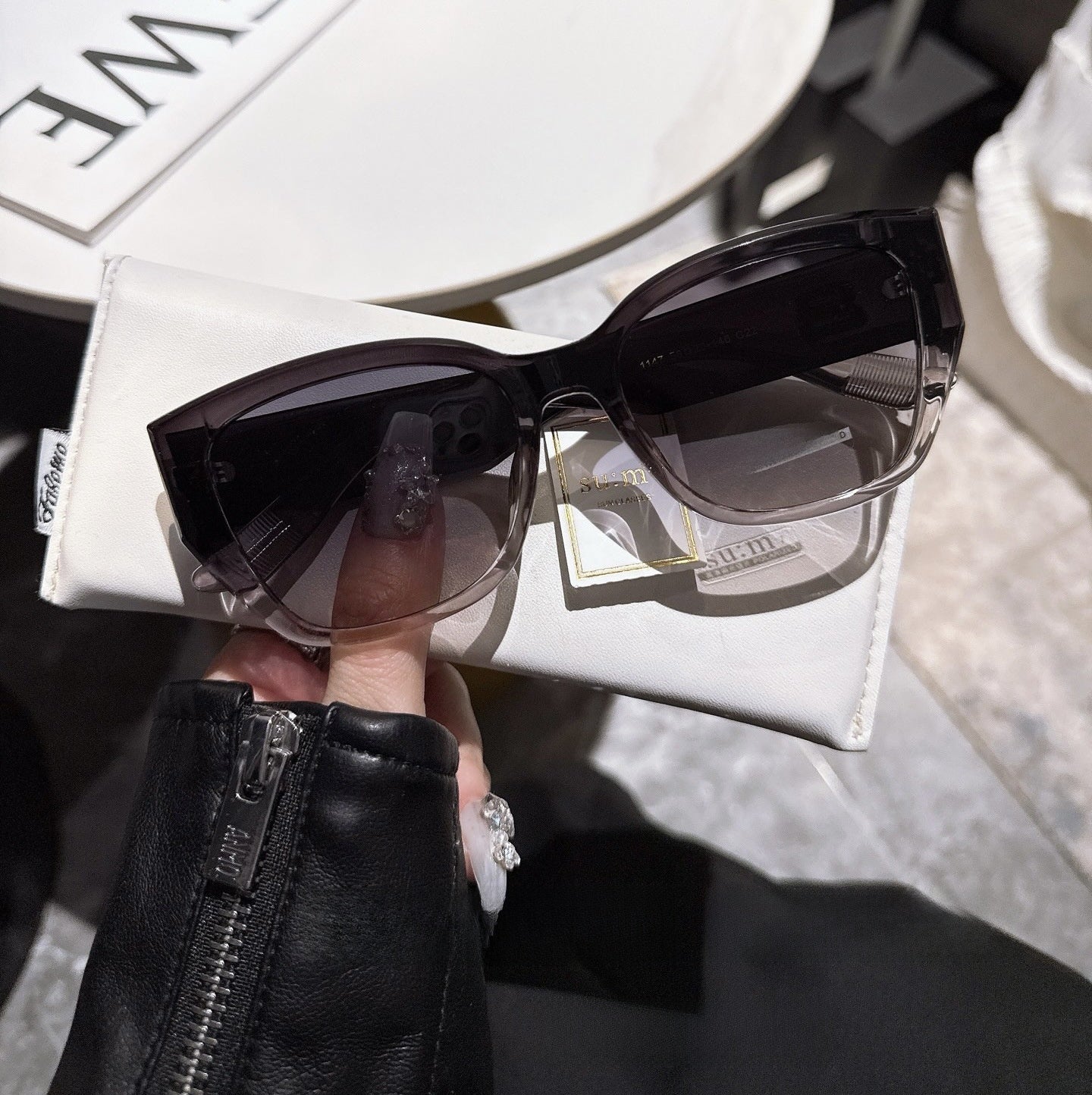 Designer Cat-Eye Polarized Sunglasses