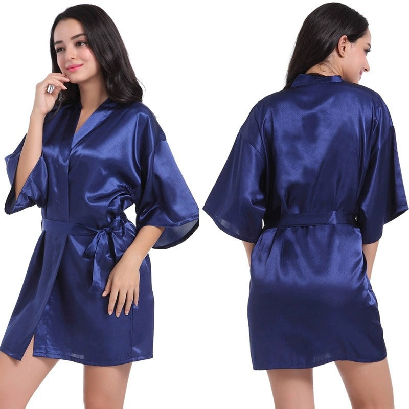 Women's Solid Color Smooth-Surfaced Sweater Pajamas