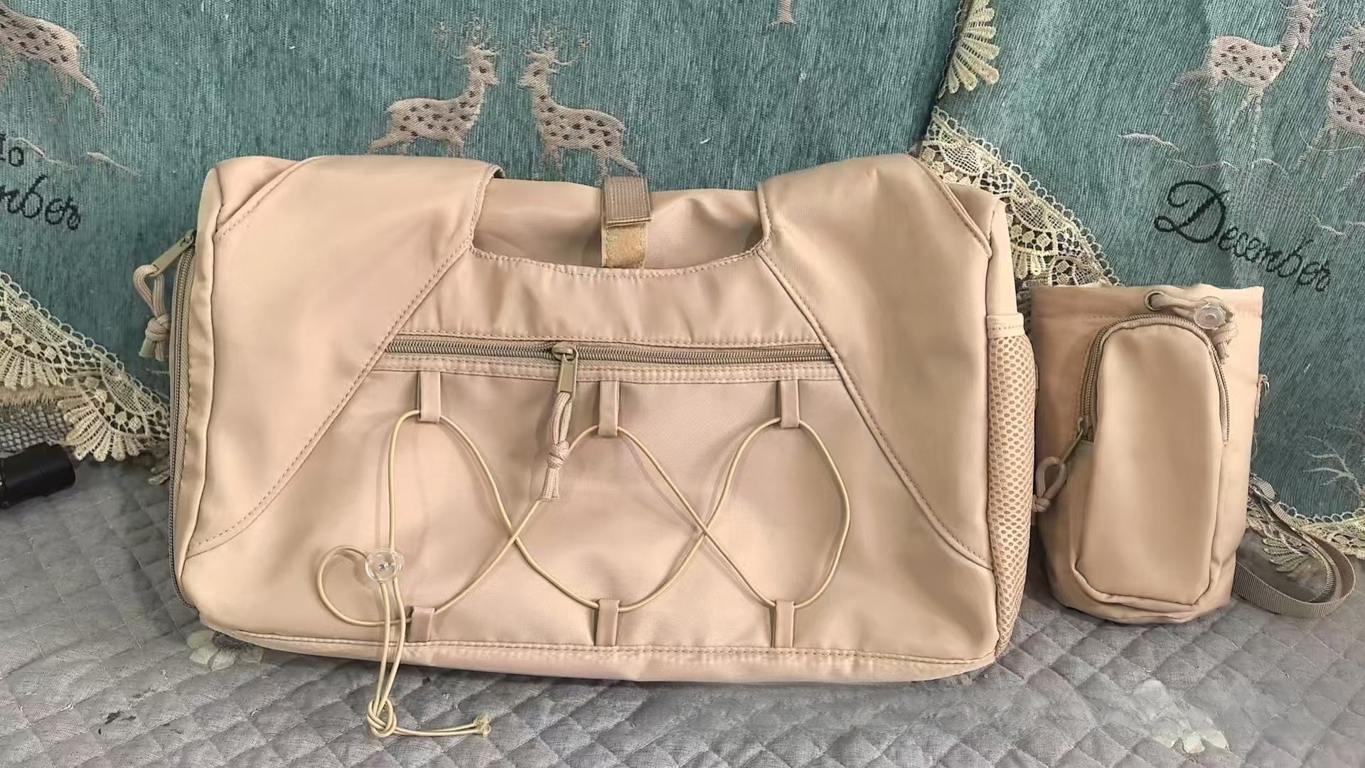 Large Capacity Yoga Gym Bag with Mat Holder