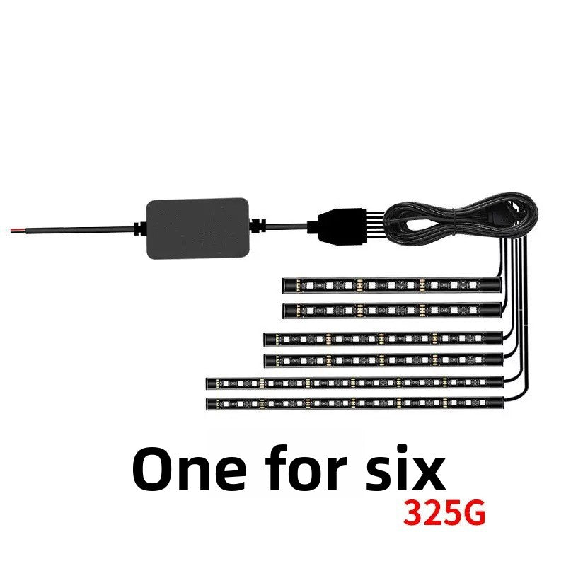 Decorative light strip vehicle for automobiles