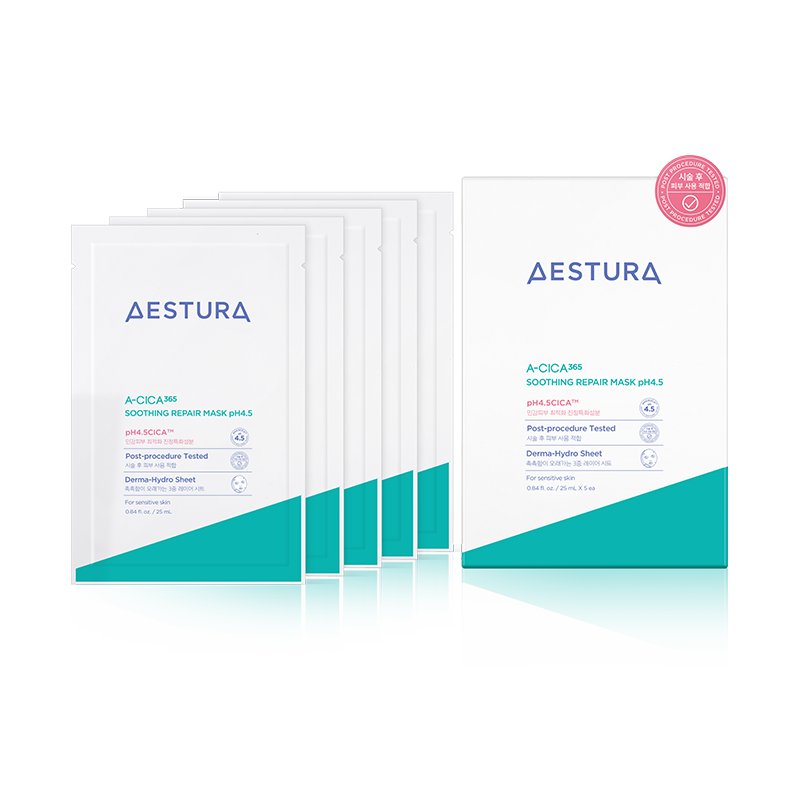 AESTURA A-CICA 365 Soothing Repair Mask pH4.5 25ml X 5ea