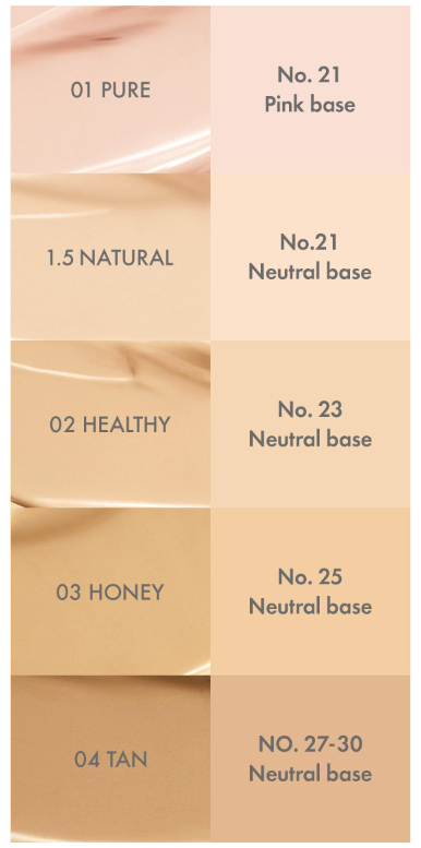 AMUSE Dew Power Vegan Cushion SPF 50+ PA++++ 15g (4 Colors)