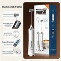 Household Handheld Egg Liquid Frother, Coffee Milk Frother, Electric Milk Mixer, Cream Whipper