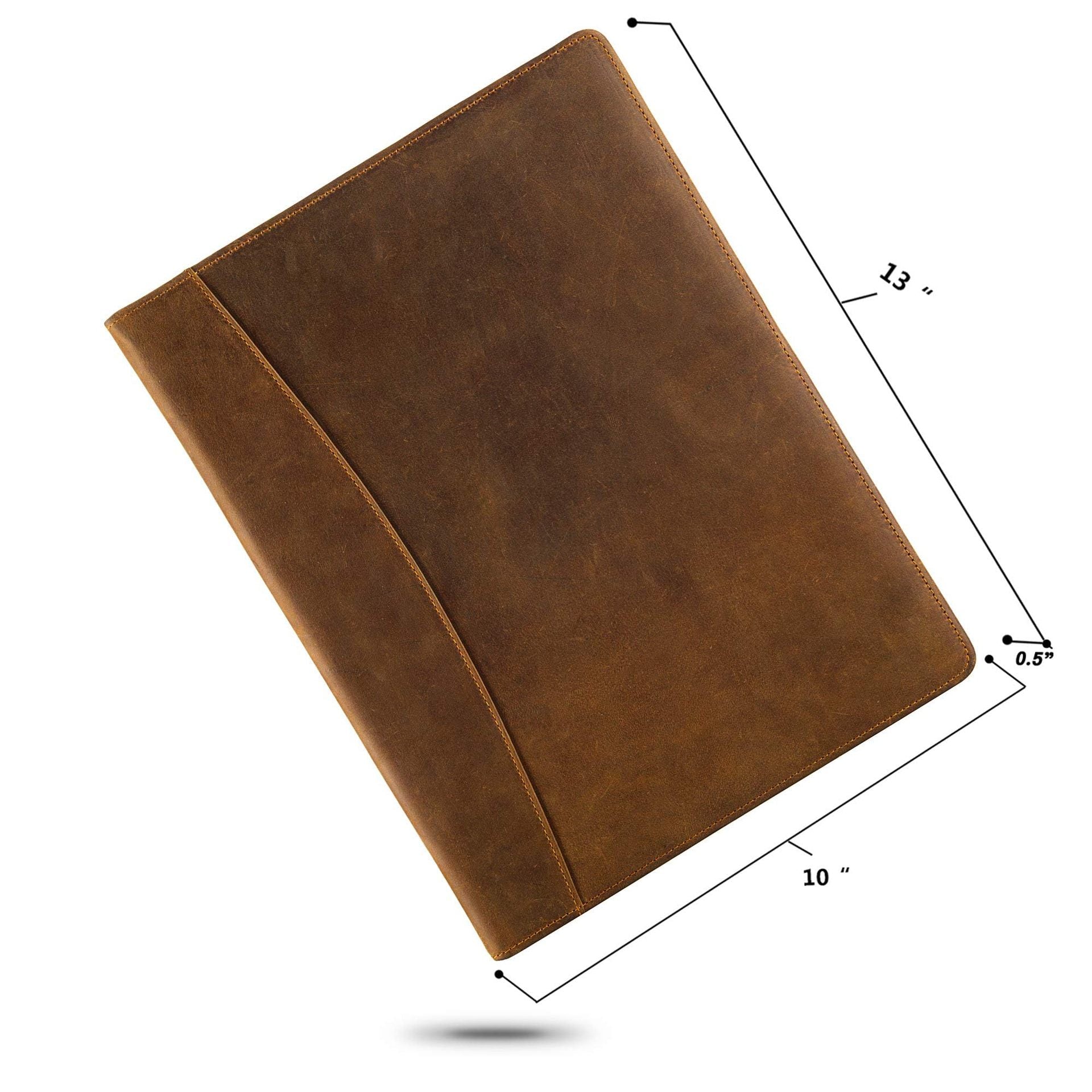 Genuine Leather A4 Folder with Clipboard