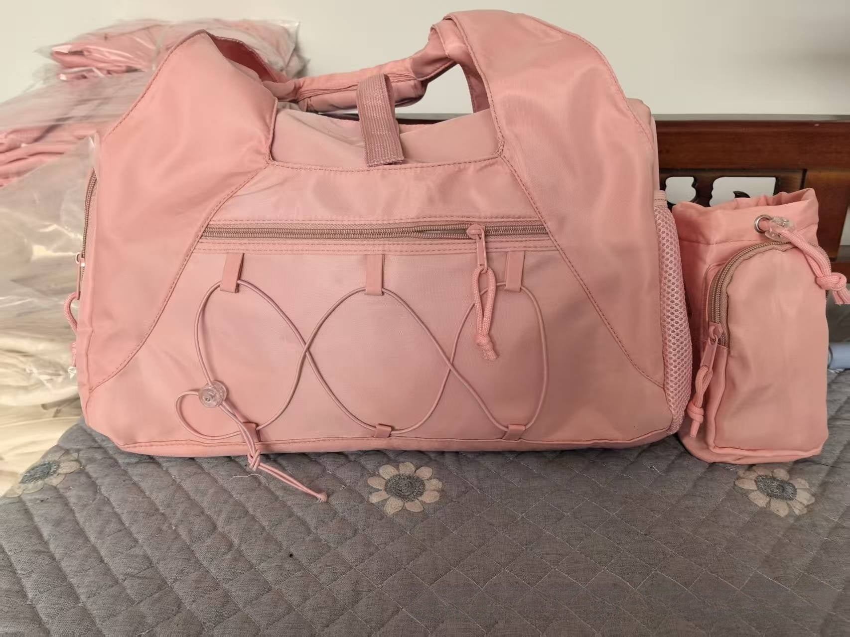 Large Capacity Yoga Gym Bag with Mat Holder