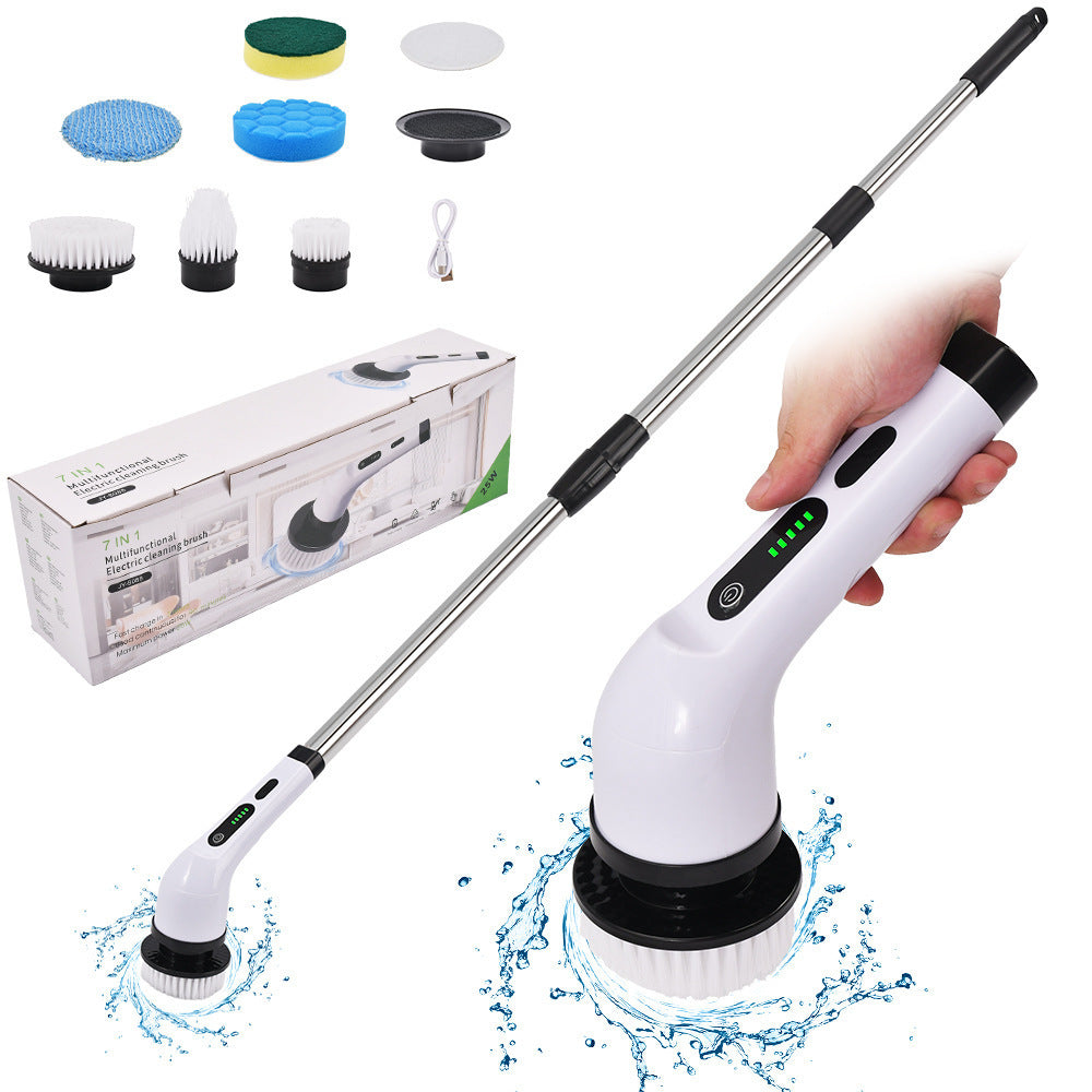 Multifunctional Electric Cleaning Brush with Adjustable Handle