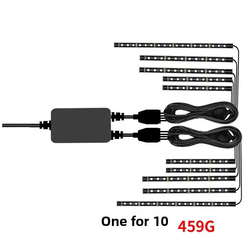 Decorative light strip vehicle for automobiles