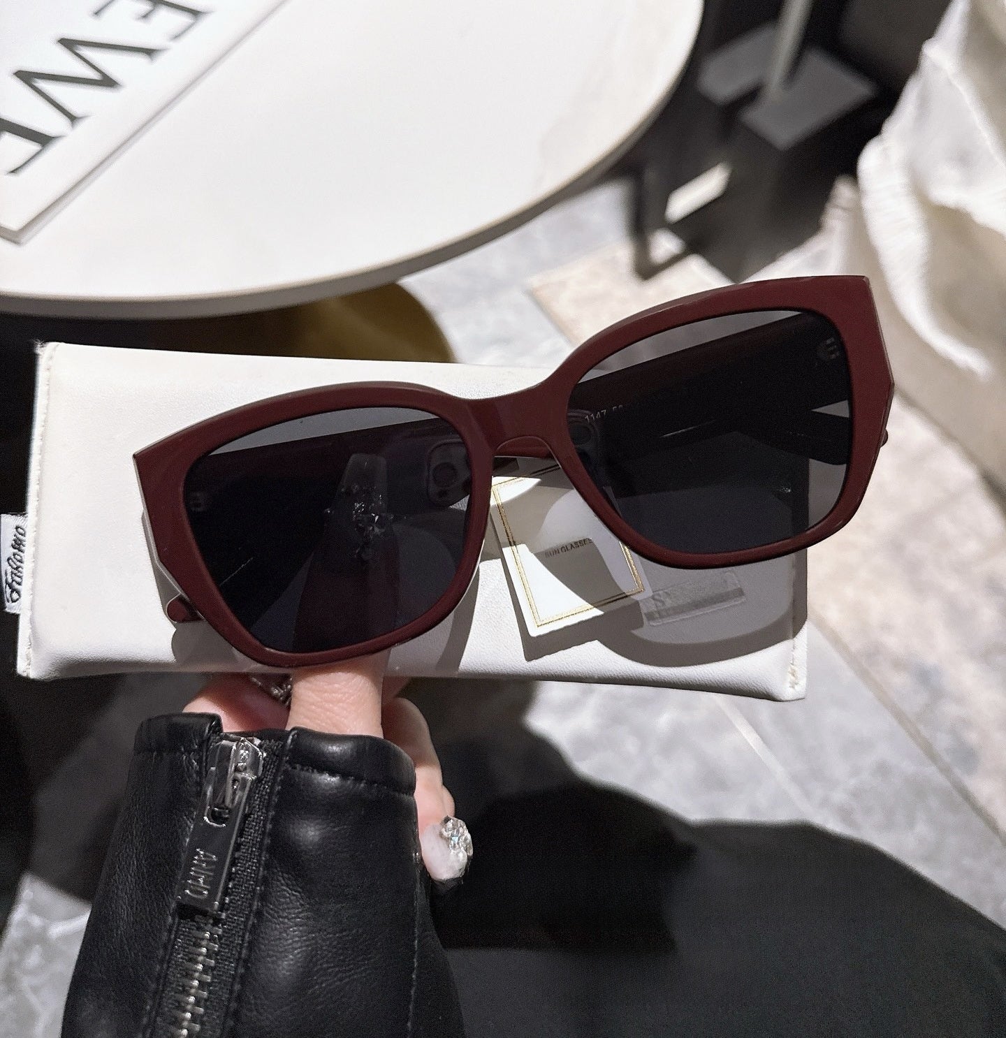 Designer Cat-Eye Polarized Sunglasses