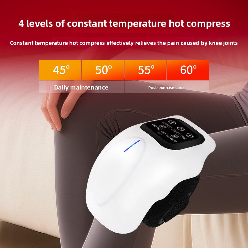 Battery-powered hot compress vibration massage device